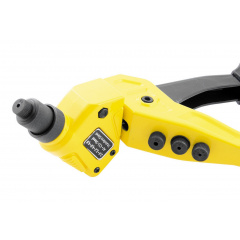 Пистолет для заклепок поворотный MASTERTOOL ПРОФИ 280 мм CrMo Black and Yellow (21-0702) Калуш