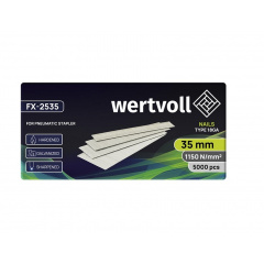 Гвоздь закаленный для пневмостеплера WERTVOLL 18GA 35 мм/1.0х1.25 мм 5000 шт Grey (FX-2535) Вінниця