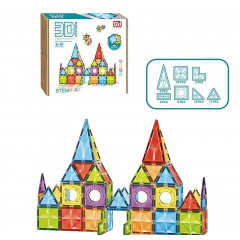 Конструктор магнитный Yufeng 60 деталей Multicolor (156189) Косів