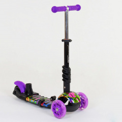 Самокат 5в1 Best Scooter (PU колеса с подсветкой) Абстракция Multicolor (74062) Рівне