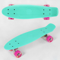 Скейт Пенни борд Best Board Turquoise Бирюзовый (74182) Киев