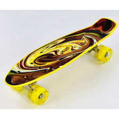 Скейт Пенни борд со светящимися PU колёсами Best Board Paints 70 кг Разноцветный (74538) Киев