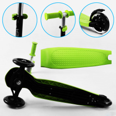 Самокат-велобег Best Scooter 3 в 1 колеса PU со светом сидение родительская ручка 50 кг Green (106696) Южноукраинск