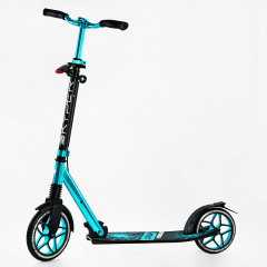 Двухколесный самокат алюминиевый фара амортизатор Skyper Crush 100 кг Turquoise (116954) Городок