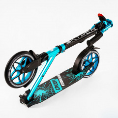 Двухколесный самокат алюминиевый фара амортизатор Skyper Crush 100 кг Turquoise (116954) Городок