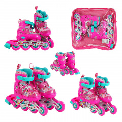 Роликовые коньки Best Roller 26-28 15-16.5 см Pink (153146) Новояворівськ