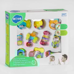 Набор погремушек Hola 10 предметов Multicolor (112416) Самбор