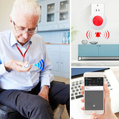Wifi кнопка SOS для пожилых и больных людей для экстренного вызова помощи Nectronix SS01, приложение Tuya Smart (100797) Миколаїв