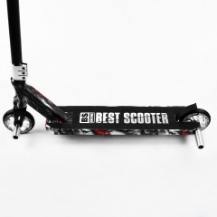 Самокат трюковый Best Scooter HIC-система пеги алюминиевый диск и дека принт Skulls and palms 100 кг Разноцветный (105675) Стрий
