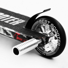 Самокат трюковый Best Scooter HIC-система пеги алюминиевый диск и дека принт Skulls and palms 100 кг Разноцветный (105675) Стрий