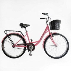 Велосипед городской 26" Corso Travel 16.5" Розовый (163528) Костополь