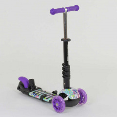 Самокат 5в1 Best Scooter (PU колеса с подстветкой) Абстракция Multicolor (84216) Полтава