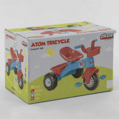 Трехколесный велосипед корзинка багажник Pilsan 50 кг Red and blue (78221) Херсон