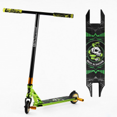 Самокат трюковый Best Scooter Skull and Snake HIC-система пеги алюминиевый диск и дека 100 кг Green (107483) Володарск-Волынский
