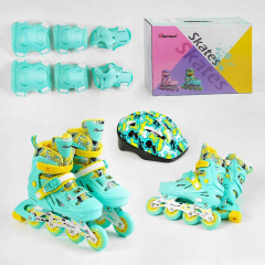 Роликовые коньки с защитой Banwei Skates 35 - 38 Turquoise (141126) Київ