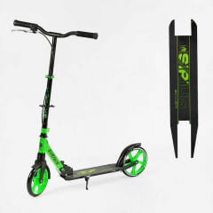 Самокат двухколесный Skyper Sirius колеса PU 200 мм 1 амортизатор ручной тормоз Light green black (134359) Братське