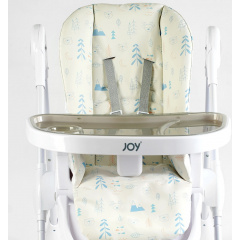 Стульчик для кормления Joy ПВХ 4 колеса White and Beige (145030) Тернопіль