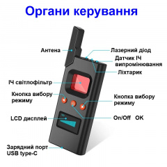 Детектор жучков/скрытых камер/GPS трекеров Nectronix DS618 (101025) Киев