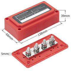Распределительный блок с шиной Nectronix Heavy Duty Bus Bar до 300A красный 101066 Володарськ-Волинський