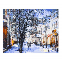 Картина по номерам ArtStory Зимняя улица 40х50 см Разноцветный (6298X) Покровск
