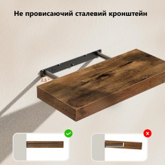 Набор настенных лофт полок Urbanset 40 × 17 × 4 см 2 шт J54K4 Геническ