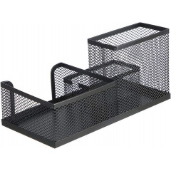 Настольный органайзер для канцелярии Urbankit 10x20,5x10,5 см Черный Ровно