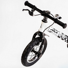 Велобег детский Corso Skip Jack 12" Black and white (119240) Черновцы