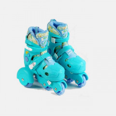 Роликовые коньки с защитой Best Roller 26-29 XS светящиеся PU колёса Blue (141099) Винница