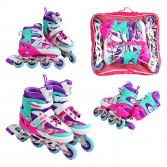 Роликовые коньки Best Roller 38-42 24.5-26.5 см Violet (151231) Покровск