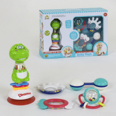 Набор погремушек Sunlike Baby Toys Динозаврик 5 шт Multicolor (81881) Королёво