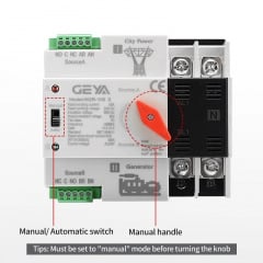 Автомат ввода резерва Geya W2R-2P-63 DIN (101063) Долина