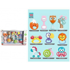 Набор погремушек Baby Toys 10 шт Разноцветный (123965) Купянск