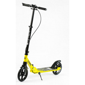 Самокат двухколесный Skyper "Unic" ручной тормоз колеса PU 1 амортизатор Yellow and Black (144632)