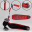 Самокат трехколесный Best Scooter складной алюминиевый руль, 4 колеса PU со светом Red (99639) Луцьк