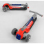 Самокат трехколесный Best Scooter складной алюминиевый руль, 3 колеса PU со светом Red/Black (102026) Вишгород