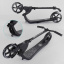 Самокат двухколесный Best Scooter c PU колесами, широким велосипедным рулем, новым зажимом руля Black (98440) Київ