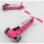 Самокат трехколесный Best Scooter складной алюминиевый руль, 4 колеса PU со светом Pink (102317) Ивано-Франковск