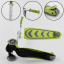 Самокат трехколесный Best Scooter складной алюминиевый руль, 4 колеса PU со светом Light green (102320) Черкассы