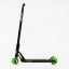 Самокат трюковый Best Scooter FEAR SCS система пеги алюминиевый диск и дека колёса PU 100 кг Black and green (112902) Дніпро