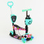 Самокат Best Scooter PU светящиеся колеса 5 в 1 Flowers 54 х 14 см Разноцветный (84219) Кам'янка-Дніпровська