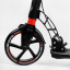 Двухколесный складной самокат фонарик 2 амортизатора дисковый тормоз Best Scooter 100 кг Black and red (114292) Кушугум