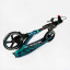 Двухколесный складной самокат Best Scooter 100 кг Black and turquoise (113199) Ніжин