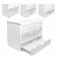 Кроватка деревянная с ящиком Наталка Тучка 120 х 60 см White (149632) Тернопіль