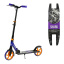 Самокат двухколесный Best Scooter PU колеса 1 амортизатор Черный с фиолетовым (147536) Кам'янка-Дніпровська