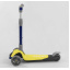 Самокат трехколесный Best Scooter складной алюминиевый руль, 3 колеса PU со светом Black/Yellow (102033) Дніпро