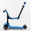 Самокат-велобег Best Scooter 3 в 1 колеса PU со светом сидение родительская ручка 50 кг Blue (106697) Бучач