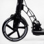 Двухколесный складной самокат фонарик 2 амортизатора дисковый тормоз Best Scooter 100 кг Black (114291) Косов