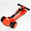 Самокат трехколесный складной руль свет звук дым Best Scooter MAXI 60 кг Orange (111439) Киев