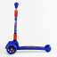 Самокат трехколесный Best Scooter Spiderman складной руль светящиеся колеса PU 60 кг Синий (105390) Южноукраинск