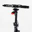 Двухколесный складной самокат фонарик 2 амортизатора Best Scooter 100 кг Black and red (114434) Полтава